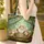 Fluffy Calico Tabby Cats Forest Mushrooms Toadstools - Cat Lover Gift Quilted Tote Bag - 4