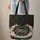 Pink Daisies Orange Blossoms Floral Wreath Personalized Name - Everyday Tote Gift Quilted Tote Bag - 6