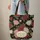 Personalized Vintage Roses Floral Medallion - Everyday Carry Gift for Her Quilted Tote Bag - 6