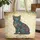 Regal Cat Art Nouveau Floral Botanical Scroll - Cat Lover Gift Quilted Tote Bag - 1