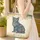 Regal Cat Art Nouveau Floral Botanical Scroll - Cat Lover Gift Quilted Tote Bag - 4