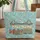 San Francisco Golden Gate Cable Car Crab Homes - Travel Souvenir Gift Quilted Tote Bag - 1