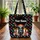 Skeleton Altar Sugar Skull Papel Picado Floral Wreath - Day of the Dead Gift Quilted Tote Bag - 3