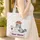 Pigeon Newsboy Reading Newspaper Personalized Sign Cityscape - Reading Fan Gift Quilted Tote Bag - 4
