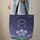 Glowing Dandelions Stars Floral Wreath Personalized Name - Nature Lover Gift Quilted Tote Bag - 6