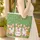 Happy Corgi Dogs Flowers Floral Wreath - Pet Lover Lifestyle Gift Quilted Tote Bag - 4
