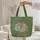 Ornate Butterfly Floral Wreath Personalized Name - Nature Lover Gift Quilted Tote Bag - 5