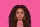 Young Woman Portrait Fuchsia Stars Gold Hoops - Everyday Carryall Gift for Her Quilted Tote Bag - 7