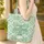 Maltese Cross Filigree Acanthus Leaves Oval Medallion Quilted Tote Bag - 4