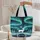 Majestic Deer Aurora Pine Forest Starry Night Winter Gift Quilted Tote Bag - 5