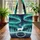 Majestic Deer Aurora Pine Forest Starry Night Winter Gift Quilted Tote Bag - 3