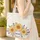 Sunflowers Thistle Floral Wreath Personalized - Everyday Carry Name Gift Quilted Tote Bag - 4