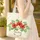Red Hibiscus Plumeria Tropical Leaf Floral Wreath - Everyday Tote Quilted Tote Bag - 4