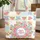 Wavy Border Checkerboard Cherry Blossom Blue Flower Floral Bouquet - Everyday Gift Quilted Tote Bag - 1