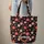 Five-Petal Floral Wreath Personalized Name - Meaningful Gift for Her Quilted Tote Bag - 6