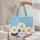 White Daisies American Flag Star Cartouche Independence Day Gift Quilted Tote Bag - 5