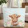 Baby Highland Cow Roses Garden - New Baby Gift for Nursery Decor Quilted Tote Bag - 1