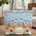 Folk Art Chickens Wildflowers Personalized Name - Farmhouse Decor Gift Quilted Tote Bag - 1