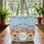 Folk Art Chickens Wildflowers Personalized Name - Farmhouse Decor Gift Quilted Tote Bag - 3