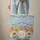 Folk Art Chickens Wildflowers Personalized Name - Farmhouse Decor Gift Quilted Tote Bag - 6