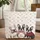 Black White French Bulldogs Pink Roses Rosebuds Green Leaves Wreath - Dog Lover Everyday Gift Quilted Tote Bag - 1