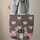 Black Tan Chihuahua Dog Pink Hearts Personalized Name - Everyday Carry Gift for Dog Lovers Quilted Tote Bag - 6