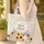 Floral Arrangement Name Hoop - Flower Lover Gift Quilted Tote Bag - 4