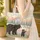Black Bears Mountain Landscape Personalized Name - Wildlife Lover Gift Quilted Tote Bag - 4