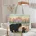 Black Bears Mountain Landscape Personalized Name - Wildlife Lover Gift Quilted Tote Bag - 5