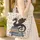 Ornate Black Dragon Vintage Books Floral - Storybook Fantasy Lover Quilted Tote Bag - 4