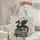 Ornate Black Dragon Vintage Books Floral - Storybook Fantasy Lover Quilted Tote Bag - 5