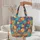 Personalized Tropical Lounge Chairs Hibiscus Palm Fronds - Beach Vacation Gift Quilted Tote Bag - 5