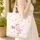 Pink Flamingo Hearts Tropical Leaves - Tropical Lifestyle Gift for Flamingo Lover Quilted Tote Bag - 4