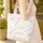 Lavender Periwinkle Flowers Ornate Floral Wreath With Name - Everyday Gift Quilted Tote Bag - 4