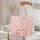 Scattered Red Cherries Heart Your Name Monogram - Everyday Use Accessory Gift Quilted Tote Bag - 5