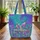 Iridescent Crystalline Forms Your Name - Everyday Carry Gift Quilted Tote Bag - 3