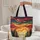 Pine Forest Radiant Suns Floral Wreath - Nature Lover Gift Quilted Tote Bag - 5
