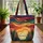 Pine Forest Radiant Suns Floral Wreath - Nature Lover Gift Quilted Tote Bag - 3