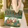 Vintage Camper Trailer Adirondack Chairs Forest Landscape Outdoor Adventure Gift for Camping Lover Quilted Tote Bag - 4
