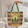 Evergreen Pine Tree Mountain Sun Rustic Sign – Personalized Gift for Nature Lovers Quilted Tote Bag - 5