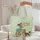 Woman Bicycle Border Collie Distressed Wood Sign Travel Essentials Gift for Dog Lovers Quilted Tote Bag - 5