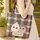 Fluffy Round Creatures Tartan Plaid Storybook Name Label - Everyday Gift for Kids Quilted Tote Bag - 4