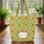 Crochet Sunflower Granny Square Floral Wreath Personalized - Farmhouse Decor Gift Quilted Tote Bag - 3