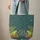 Frogs Toadstools Floral Wreath Butterflies Personalized Name - Wildlife Lover Gift Quilted Tote Bag - 6
