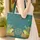 Frogs Toadstools Floral Wreath Butterflies Personalized Name - Wildlife Lover Gift Quilted Tote Bag - 4