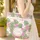 Personalized Your Name Monstera Tropical Floral Wreath - Birthday Gift Quilted Tote Bag - 4