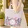 Ornate Butterflies Floral Vines Personalized Name - Everyday Tote Gift for Her Quilted Tote Bag - 4
