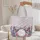 Ornate Butterflies Floral Vines Personalized Name - Everyday Tote Gift for Her Quilted Tote Bag - 5
