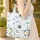 Poinsettia Lily Floral Butterfly Wreath - Personalized Everyday Gift Quilted Tote Bag - 4