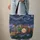 Ornate Vintage Steam Train Starry Sky - Train Lover Travel Essentials Gift Quilted Tote Bag - 6